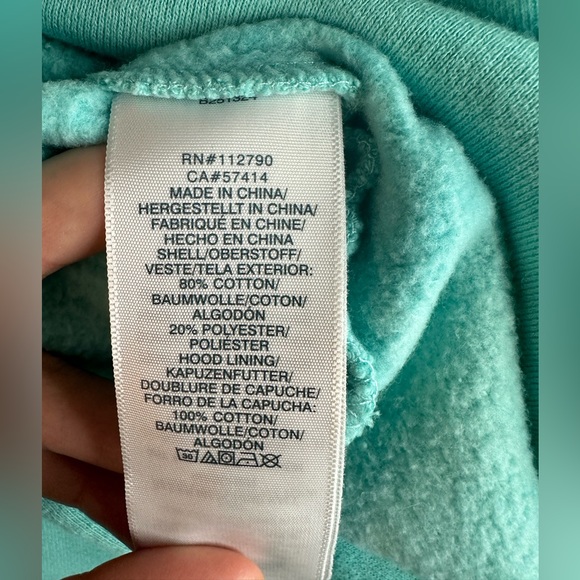 TRUE RELIGION CROP TOP SWEATSHIRT YUCCA CRYSTAL WASH - Picture 4 of 7